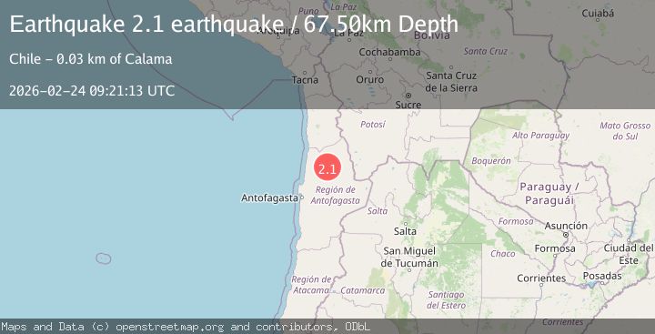 Map of Antofagasta, Chile