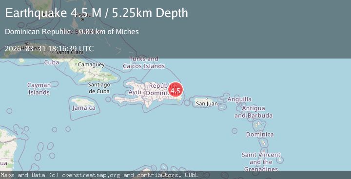 Map of Dominican Republic region