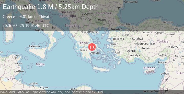 Map of Central Greece