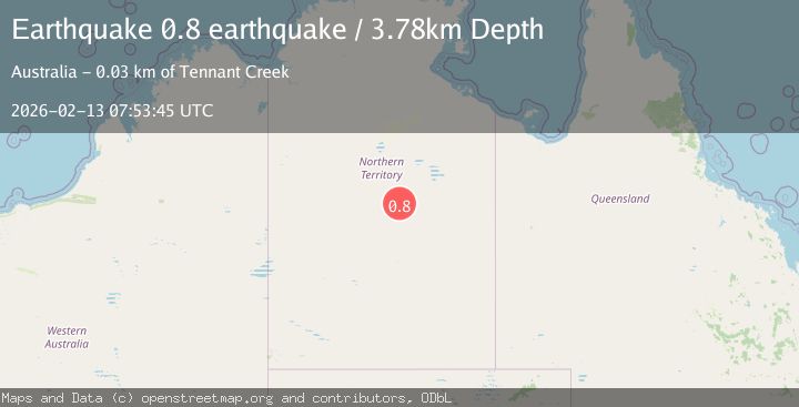 Map of Northern Territory, Australia
