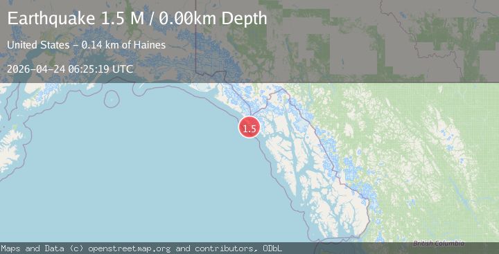Map of Southeastern Alaska