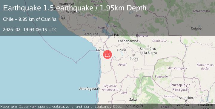 Map of Tarapaca, Chile
