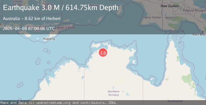 Map of Northern Territory, Australia