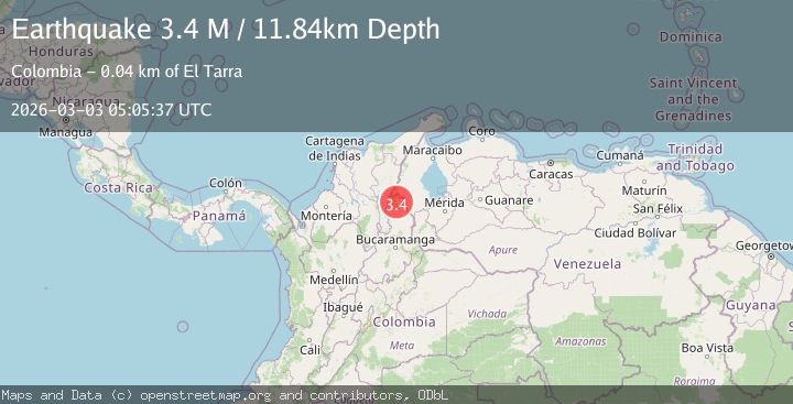 Map of northern Colombia