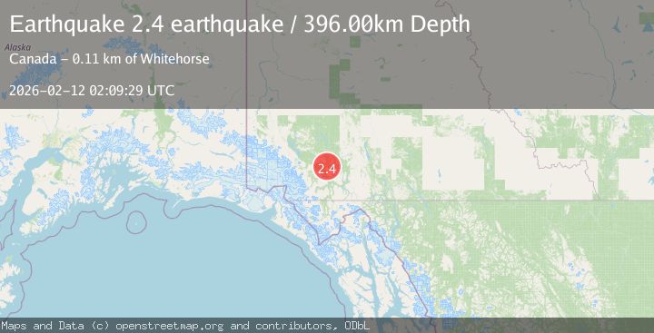 Map of Southern Yukon Territory, Canada
