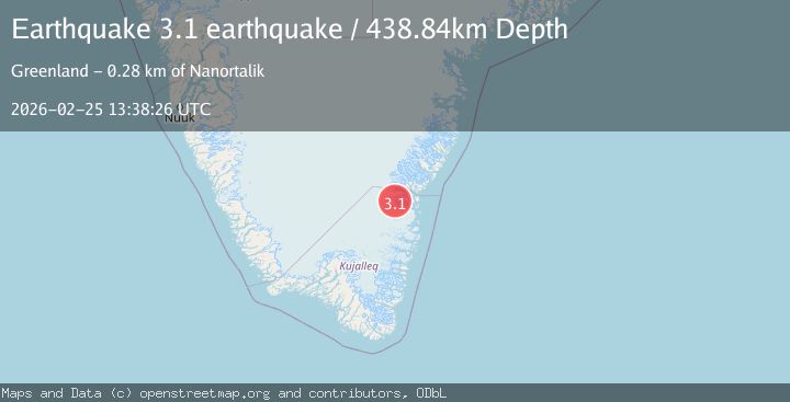 Map of western Greenland