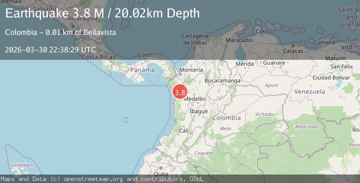 Map of northern Colombia