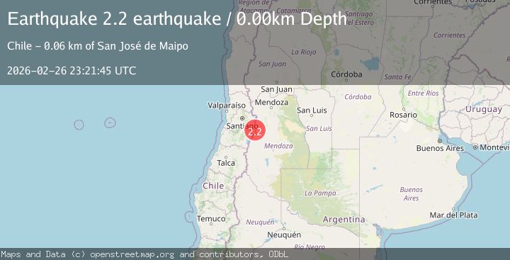 Map of Mendoza, Argentina