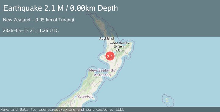 Map of Ruapehu District, New Zealand