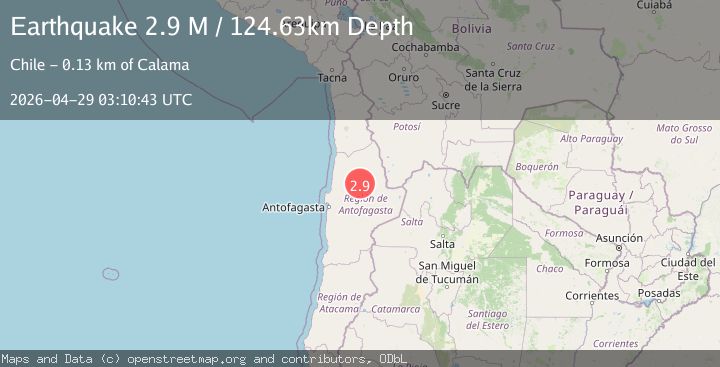 Map of Antofagasta, Chile