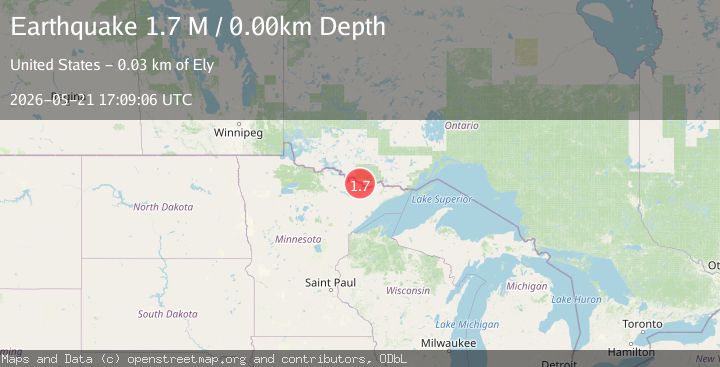 Map of Ontario, Canada