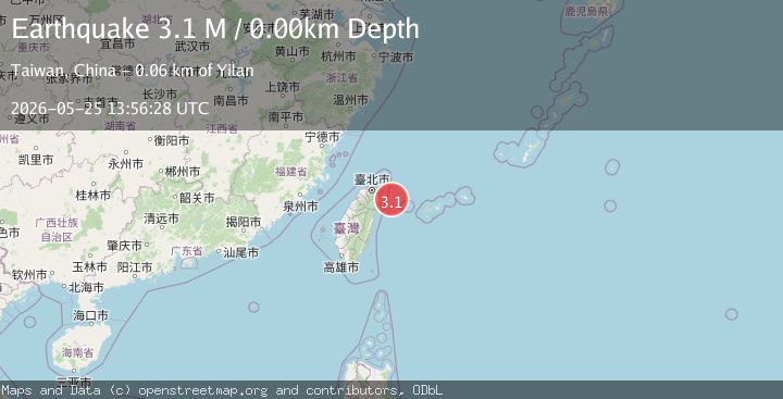 Map of Taiwan region