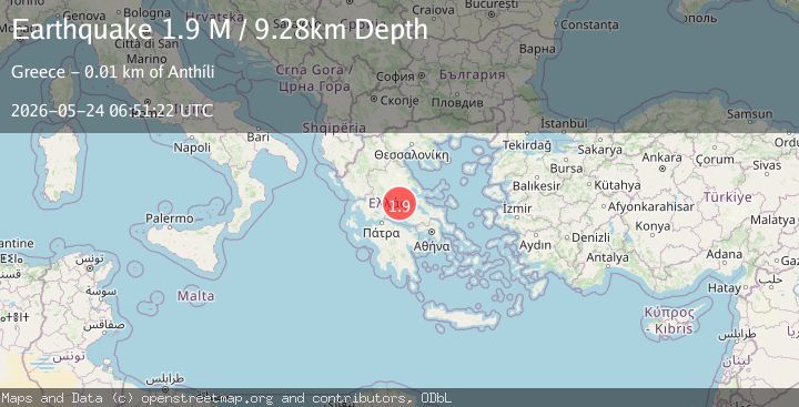 Map of Central Greece