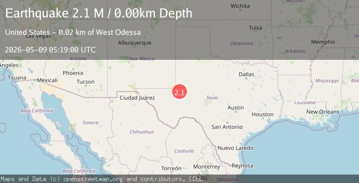 Map of western Texas