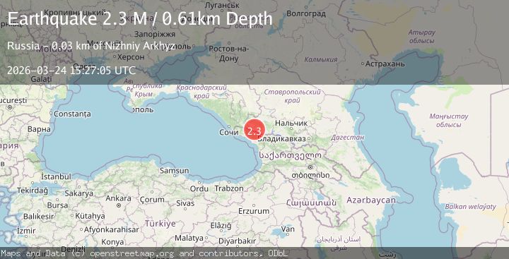 Map of Caucasus region, Russia