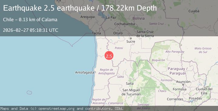 Map of Antofagasta, Chile