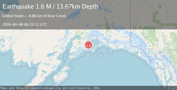 Map of Kenai Peninsula, Alaska