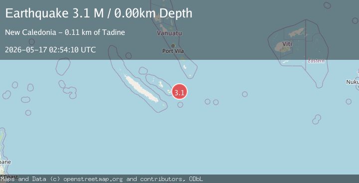 Map of Loyalty Islands, New Caledonia