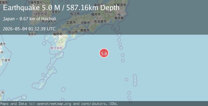 Map of Izu Islands, Japan region