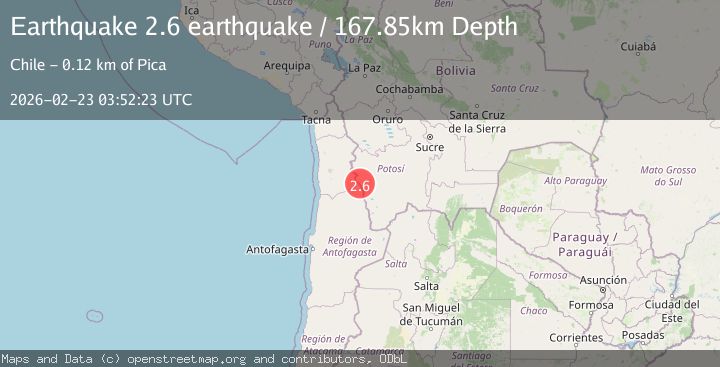Map of Potosi, Bolivia
