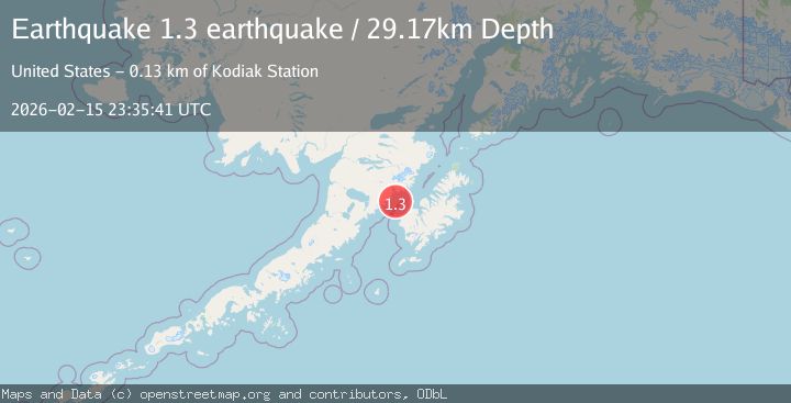 Map of Kodiak Island region, Alaska