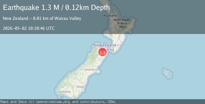 Map of Marlborough District, New Zealand
