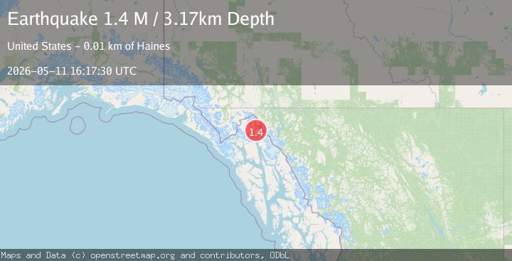 Map of Southeastern Alaska