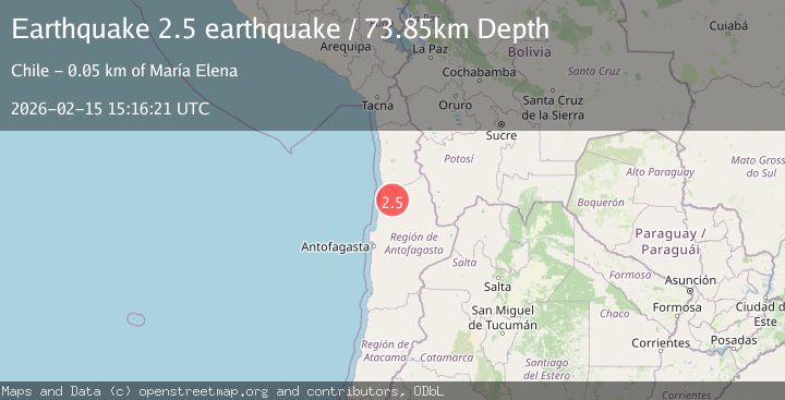 Map of Antofagasta, Chile