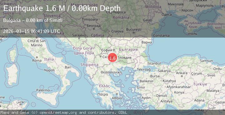 Map of Greece-Bulgaria border region