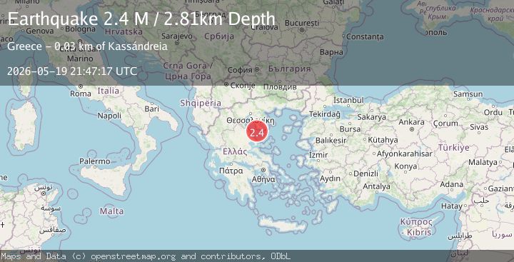 Map of Aegean Sea