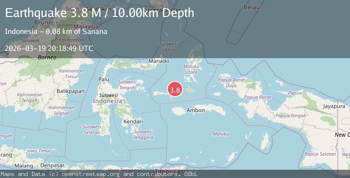 Map of Kepulauan Sula, Indonesia