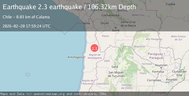 Map of Antofagasta, Chile