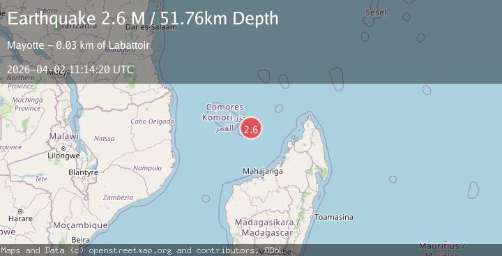 Map of northwest of Madagascar