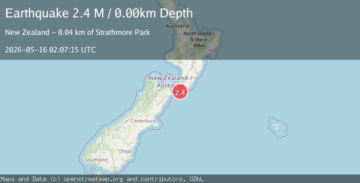 Map of Cook Strait, New Zealand