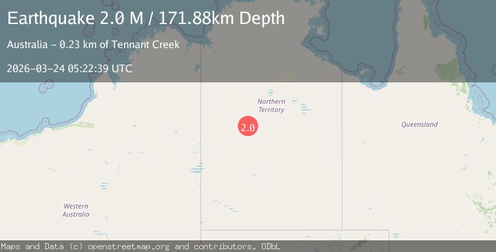 Map of Northern Territory, Australia