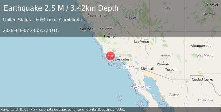 Map of Santa Barbara Channel, California