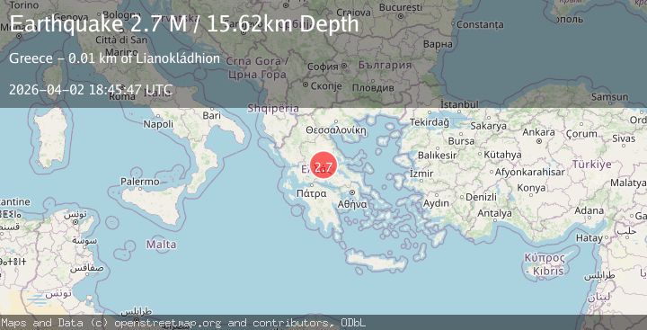 Map of Central Greece