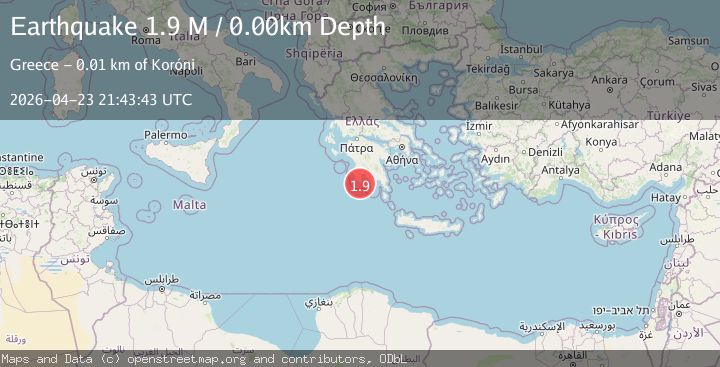 Map of Offshore southern Greece
