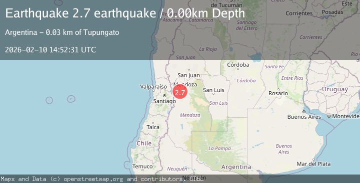 Map of Mendoza, Argentina