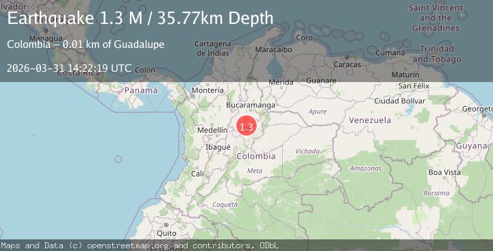 Map of northern Colombia