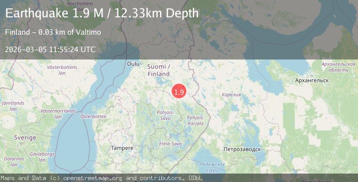 Map of Finland-Russia border region