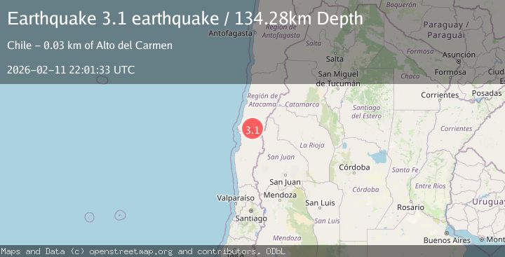 Map of Atacama, Chile