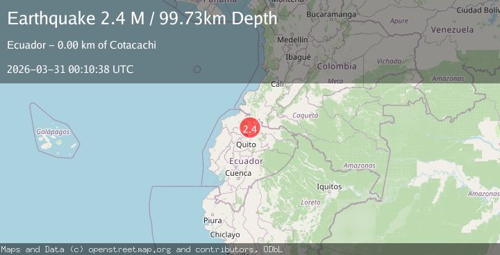 Map of Colombia-Ecuador border region