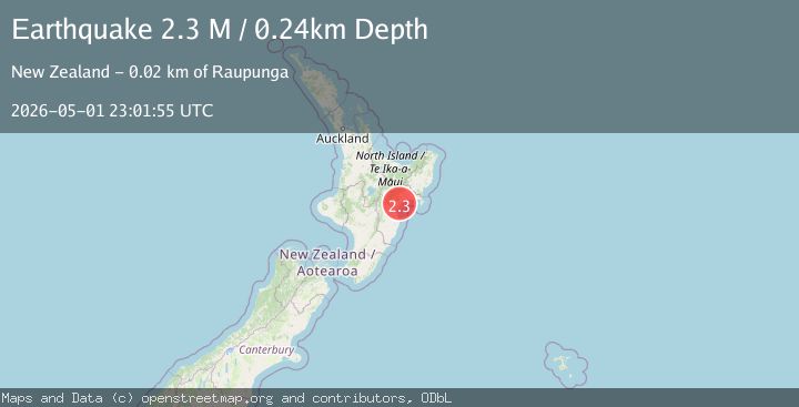Map of Hastings District, New Zealand
