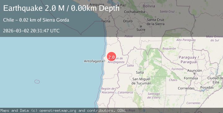 Map of Antofagasta, Chile