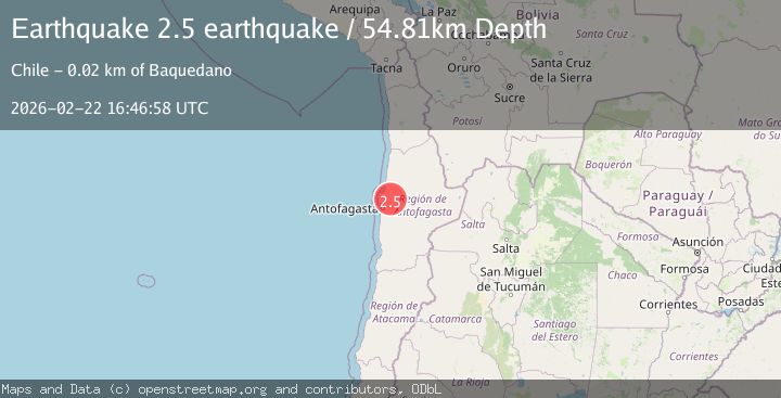 Map of Antofagasta, Chile