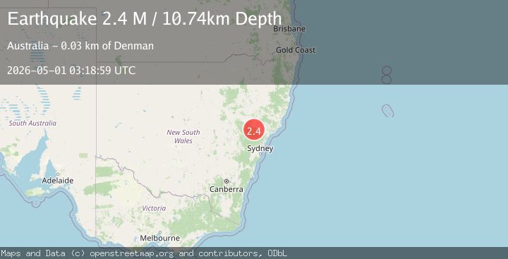 Map of New South Wales, Australia