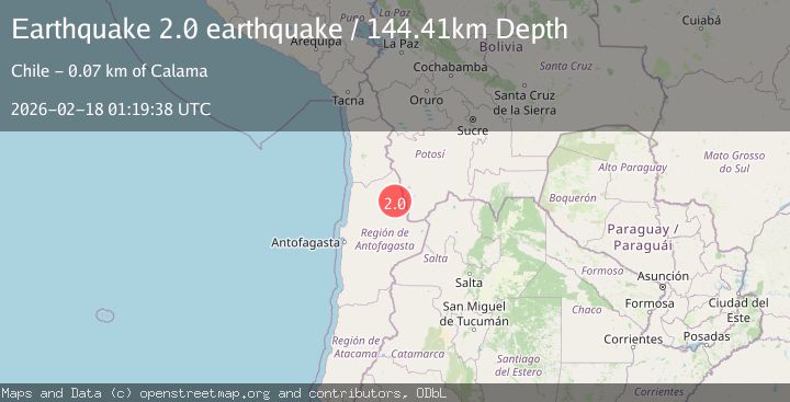Map of Antofagasta, Chile