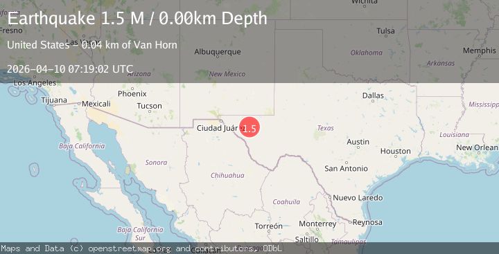 Map of western Texas