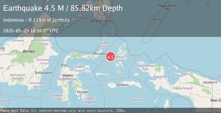 Map of Molucca Sea